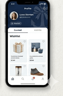 GiftAnchor wishlist on iPhone